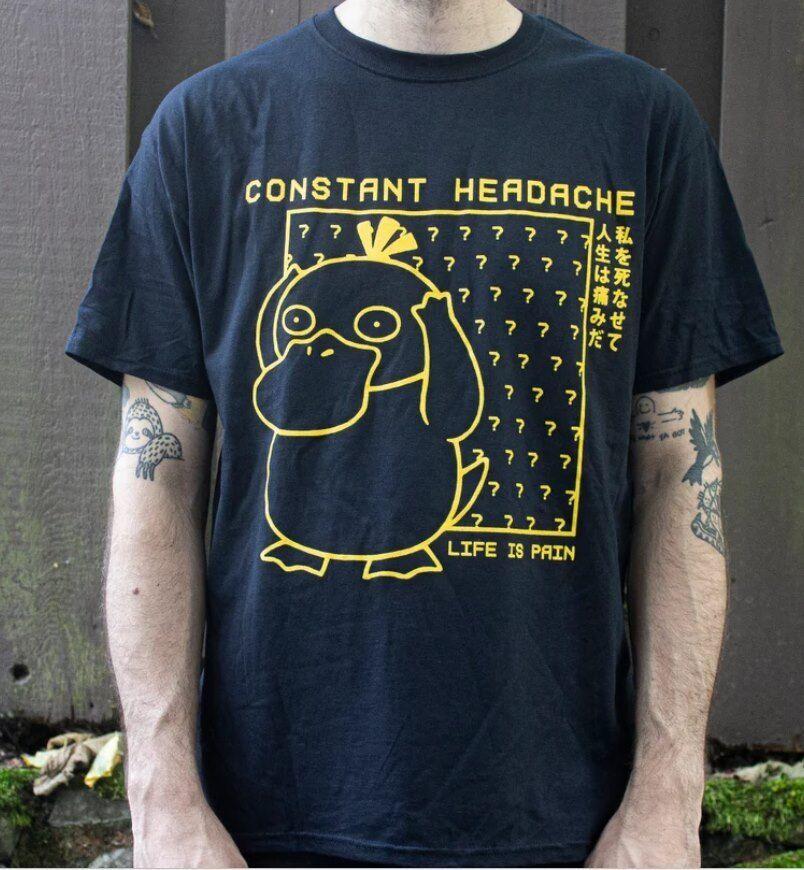 Psyduck - Constant Headache Unisex T-Shirt L