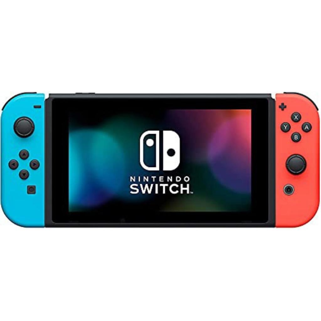 Refurbished Nintendo Switch Console with Neon Blue and Neon Red Warranty Joy-Con (L) (R) (HAC-S-KABAA) - 180-Day