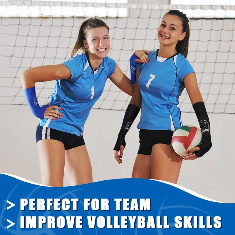 1 Pair Volleyball Arm Sleeve Gloves Forearm Compression Support Brace Protector Sport Guard Training Basketball