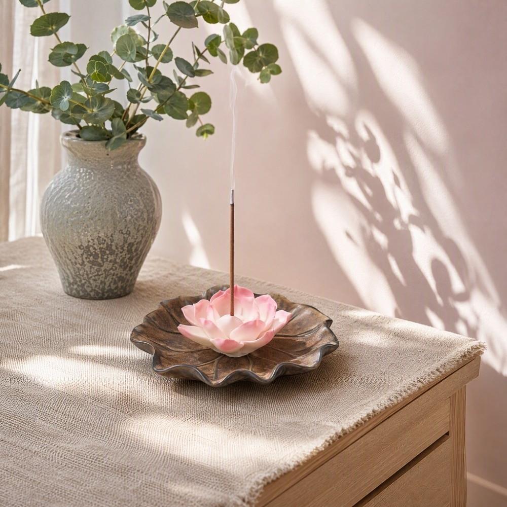 Keramiek Lotus Rookverspreider Slaapmiddel Lotus Rookstokje Lotus Rookstoofhouder Aromatherapie