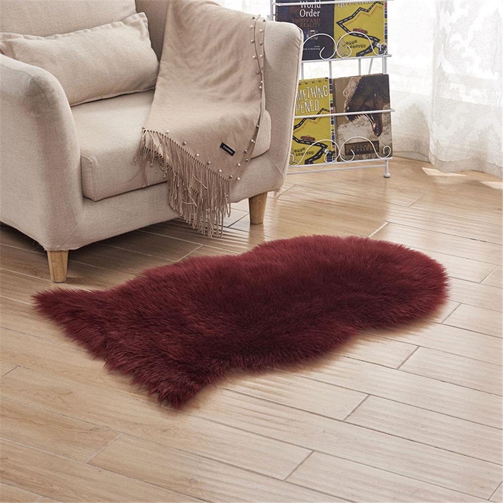 Household Carpet Imitation Sheepskin Plush Floor Mat Living Room Bedroom Sofa Mat