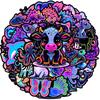 10/30/50pcs Neon Style Mix Animals Stickers Aesthetic Cat Dinosaurs Bird Cartoon Decals Waterproof Graffiti Bike Scrapbooking