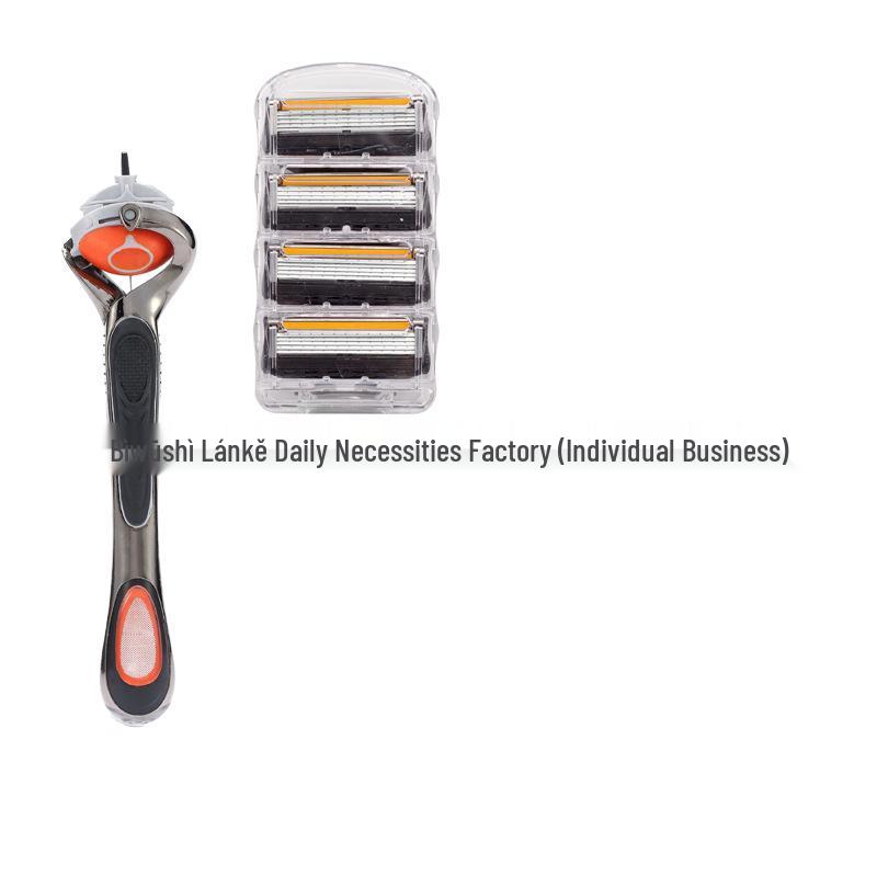 German-Quality Manual Razor: Old-Fashioned 5-Layer Blade for Men, Universal Fit