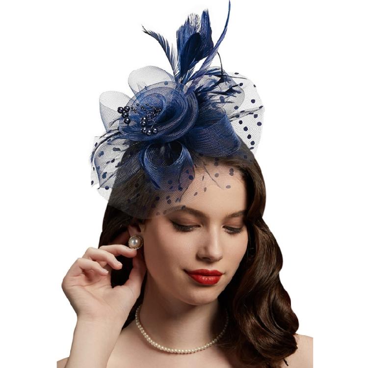 Fascinateur Chapeau Clip Cheveux Fleur Plume Luxueux Pour Événement Thème Années 1920 Style et Fêtes Costumées Femmes Séances Photo