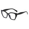 555 New Cat Eye Internet Celebrity With Anti-Blue Glasses 2024 Personalized Frame Sweet Cool Fashion Commuter Flat Mirror