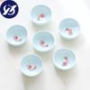 6 Teile/satz Büro Tee Tasse Kreative Seladon 3D Fisch Teetassen Knistern Glasur Reise Tee Schüssel Porzellan Kung Fu Wasser Becher drink