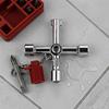4-in-1 Water Meter Valve Key 4-Way Multi-Functional Water Utility Key High-Strength