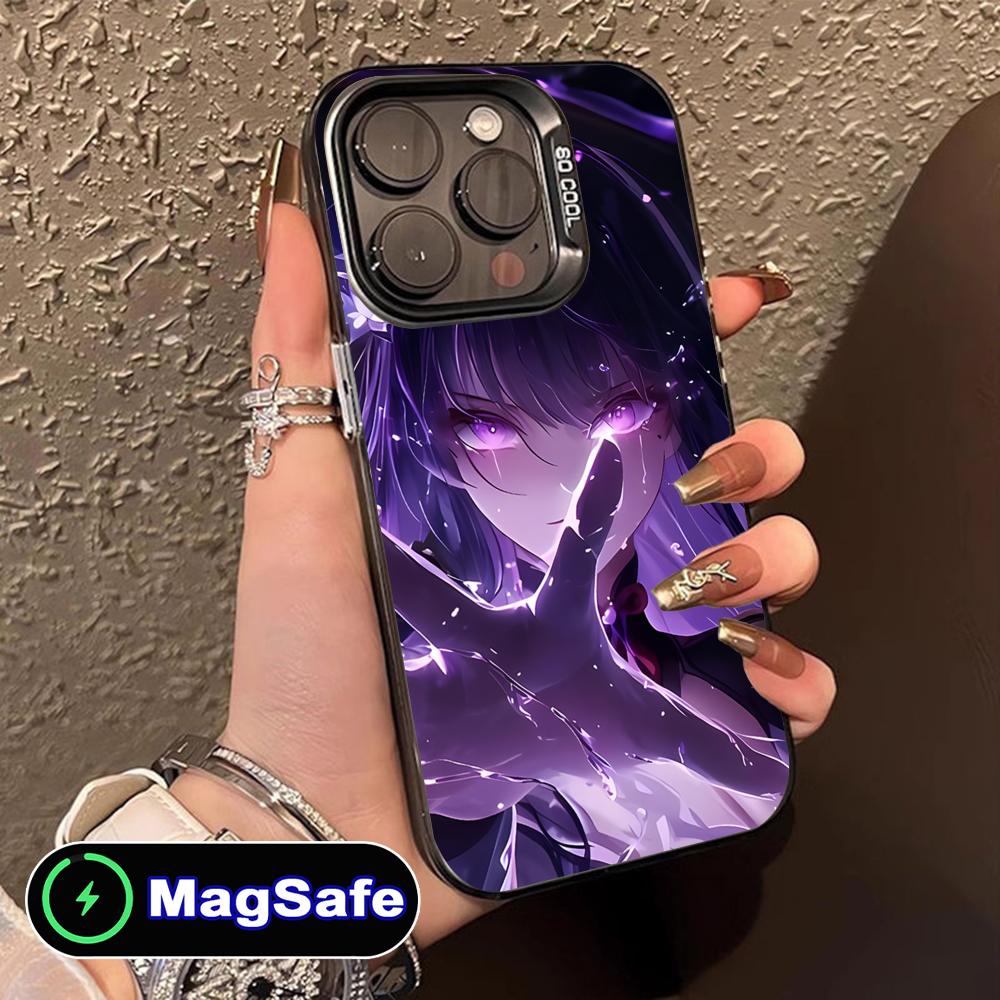 

Game GI Raiden Shogun Translucent MagSafe Mobile Phone Case for iPhone 17 16 15 14 13 12 11 Air Pro Max Plus Colorful Cover iPhone 11