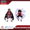 8-Pack Officially Licensed One Piece Luffy Sticker Pack – Creative Decorative Stickers for Journals and Perfect as Gifts.