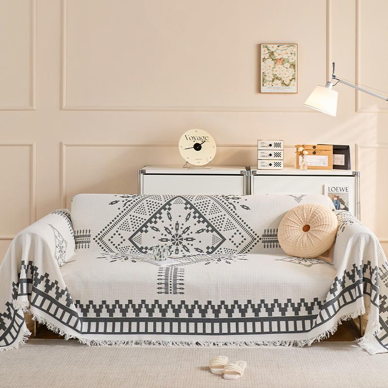 Prosop drăguț de canapea cu iepuraș, prosop din pânză pentru husă de canapea, husă de canapea leneșă, anti zgârieturi de pisici all inclusive, pernă universală de canapea pentru toate anotimpurile