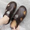 Fashion Rubber Slippers for Men Beach Hole Sandals Man Flat Casual Adult 2025 Fashion Comfortable Elegant Summer Sale Shoes