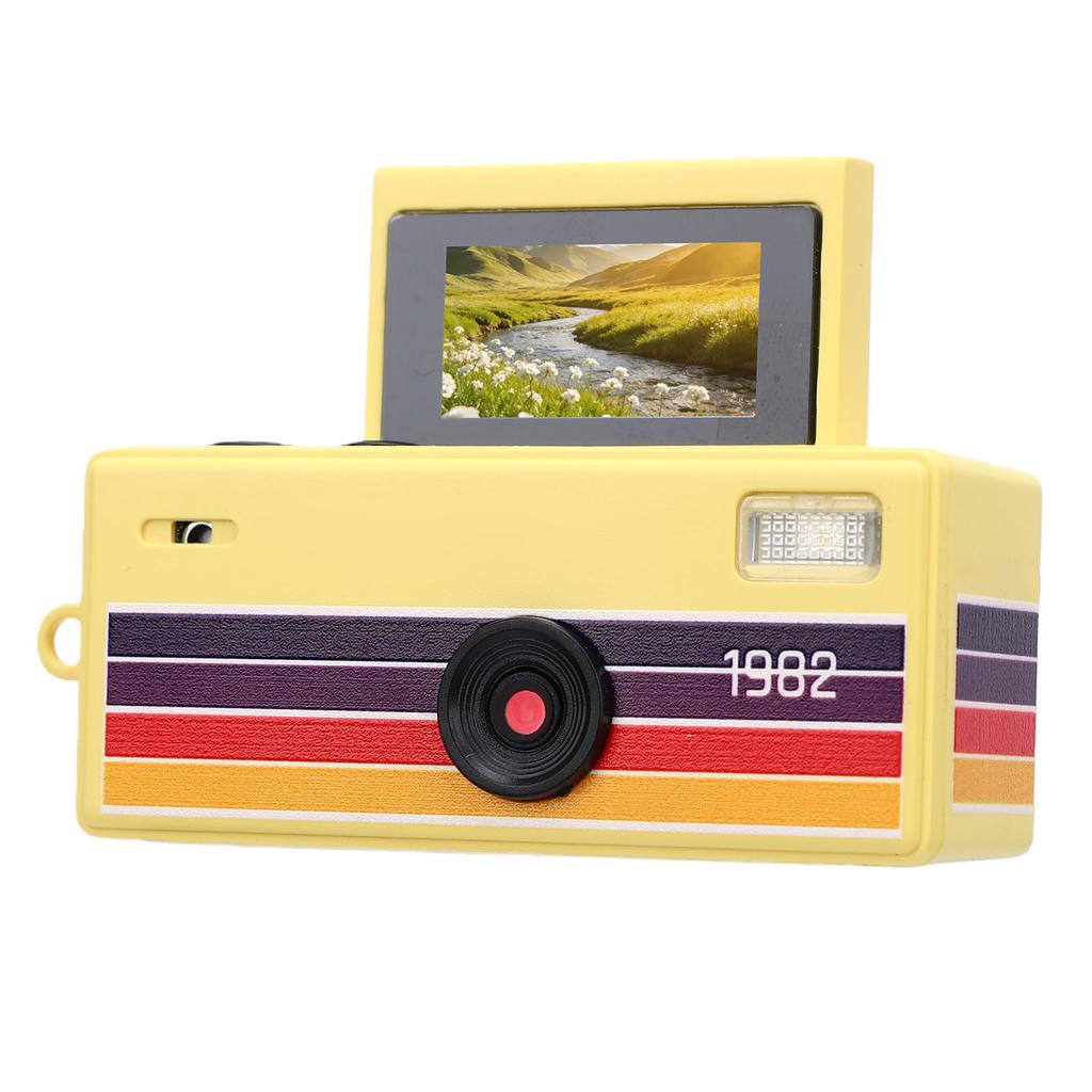 Keychain Digital Camera 0.96 Inch   Color Screen Retro Camera with Built in Flash for Life Records