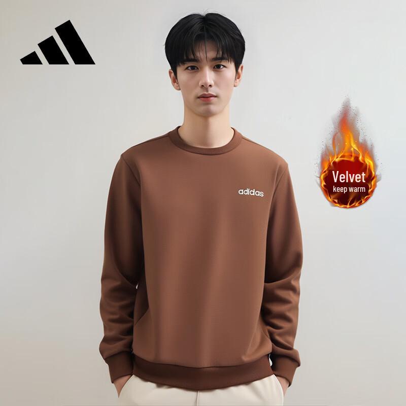 Adidas Мужской свитшот с круглым вырезом и флисовой подкладкой M