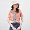 Women's Lyocell Tencel Striped Short Sleeve Knit Top