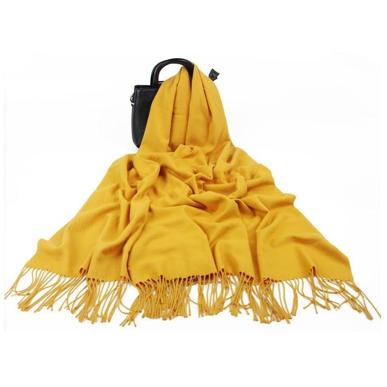 Imitation Cashmere Scarf for Women In Autumn and Winter Solid Color Gray Warm Red Shawl Air Conditioning Scarf Tassel Men's Winter Scarf