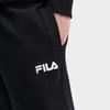 FILA Fashion Trendy Solid Color Simple Wide Leg Knitted Sports Pants Men Pants Black F11M439606FBK