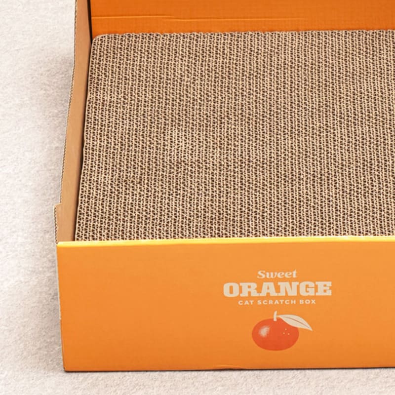 [Pet] Orange Box Scratcher