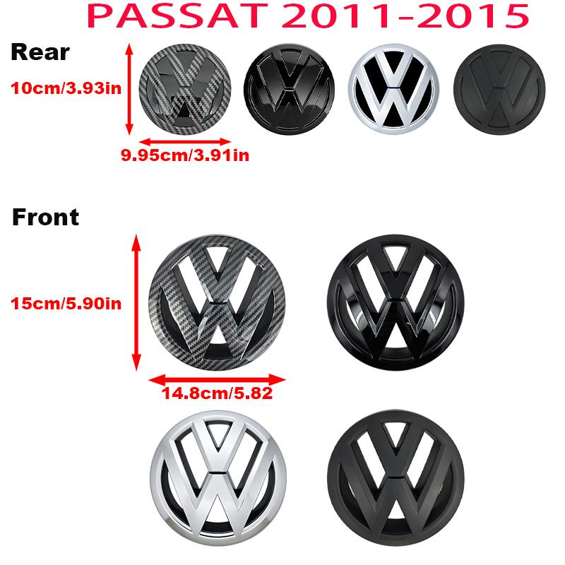 Volkswagen MK4 Volkswagen Logo Car Front Grille Rear Hood Badge For VW Passat B8 16-2018 Volkswagen PASSAT B7 B6 2011-2015 Auto Emblem Stickers