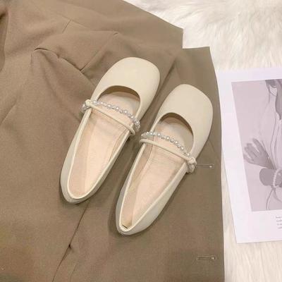 Fairy Evening Breeze Gentle Shoes Flat Single Shoes Female 2025 New Autumn Mary Jane Shoes with Skirt Soft-soled Shoes