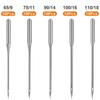 60PCS Sewing Machine Needle Multipurpose Replacement Needle Metal Alloy Texture for Canvas and Heavy Fabrics