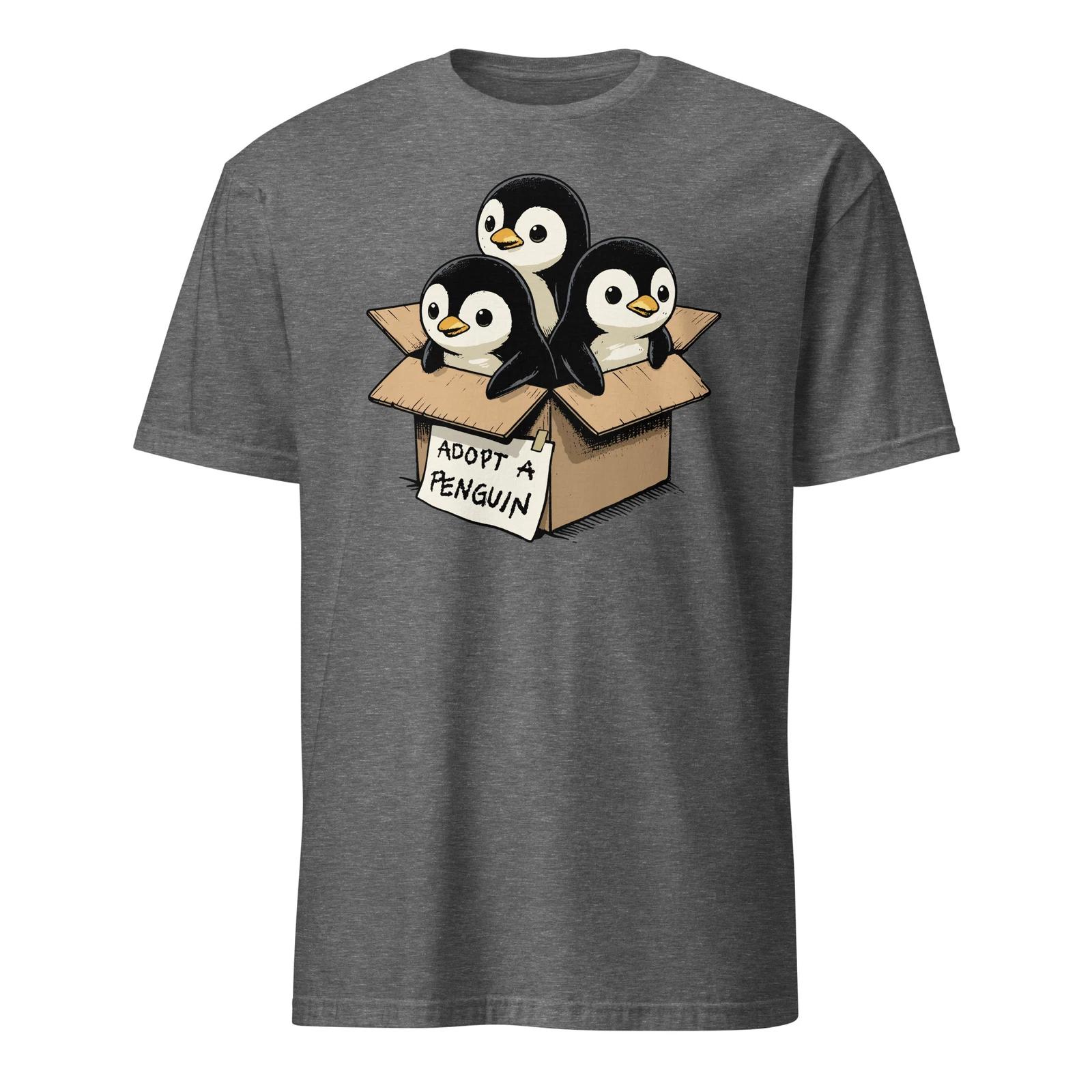 Adopt a Penguin Shirt Cute Little Animal Penguin Lover T-Shirt Size S-3XL Gift L