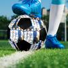 Soccer Ball Colorful Machine Stitched PVC Size 5 Team Training Competition Ready Durable High-Bounce Cool Sports Gift