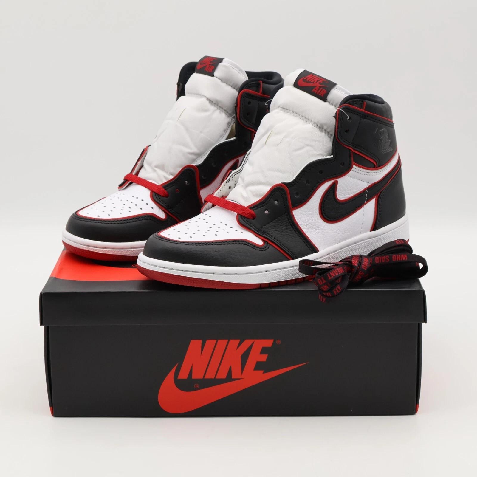 

555088-062 Nike Air Jordan 1 Retro High OG Blood Line Black Gym Red (Men s) US 10.5