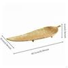 LeafShaped decorative Tray with Feet Cast Iron Foliage Finish for Coffee Table