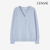 Senbi Women Holgarment V Neck Knit Cardigan Signature
