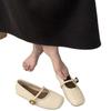 Black Square Head Light Mouth Flat Sole Shoes Women's New Autumn and Winter Mary Jane Shoes