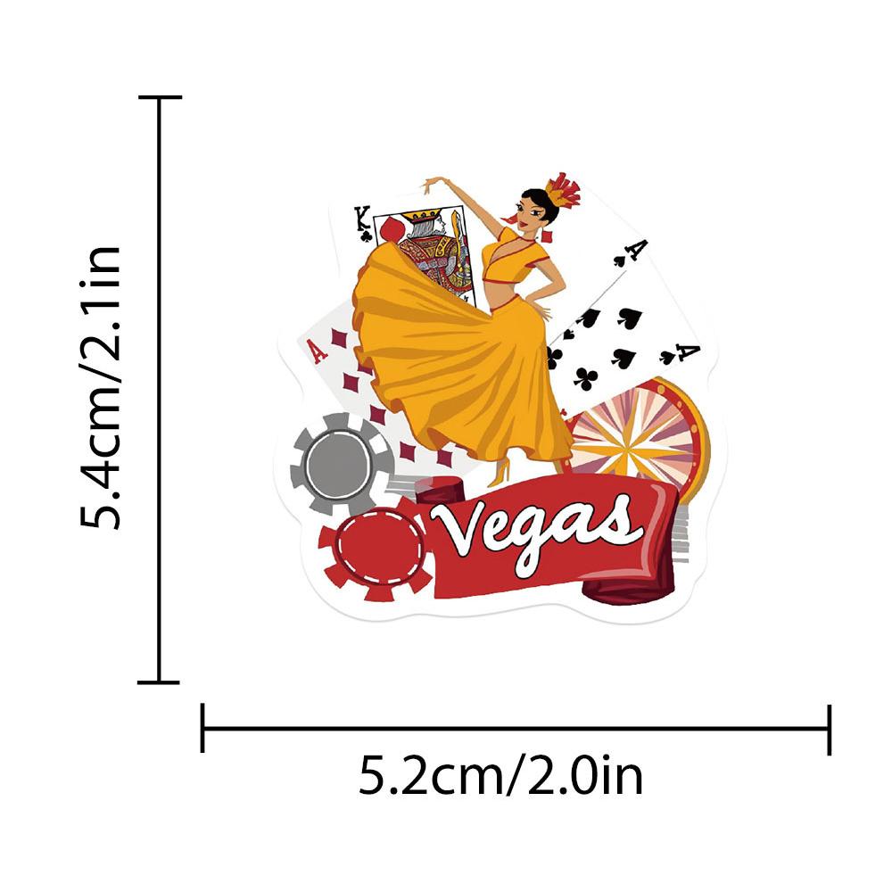 10/30/50pcs Las Vegas American States Stickers Cool Cartoon Decals Suitcase Phone Notebook Sticker Decoration Toys