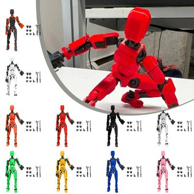 Doll 13-joint Movable 3D Printed Doll Toy 3rd Generation Dummy Doll DIY Full Body Decompression 