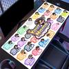 Cute Character Name Stickers Custom Name Large Size Mouse Pad Gaming Table Cushion Nonslip Laptop Tablet Big XXL Mat Mini PC Playmat With Lock edge