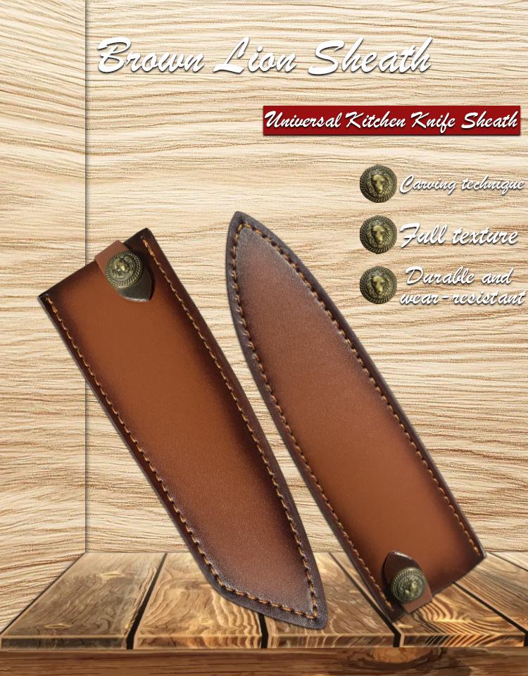 Eco-Friendly Recycled Leather Knife Sheath
