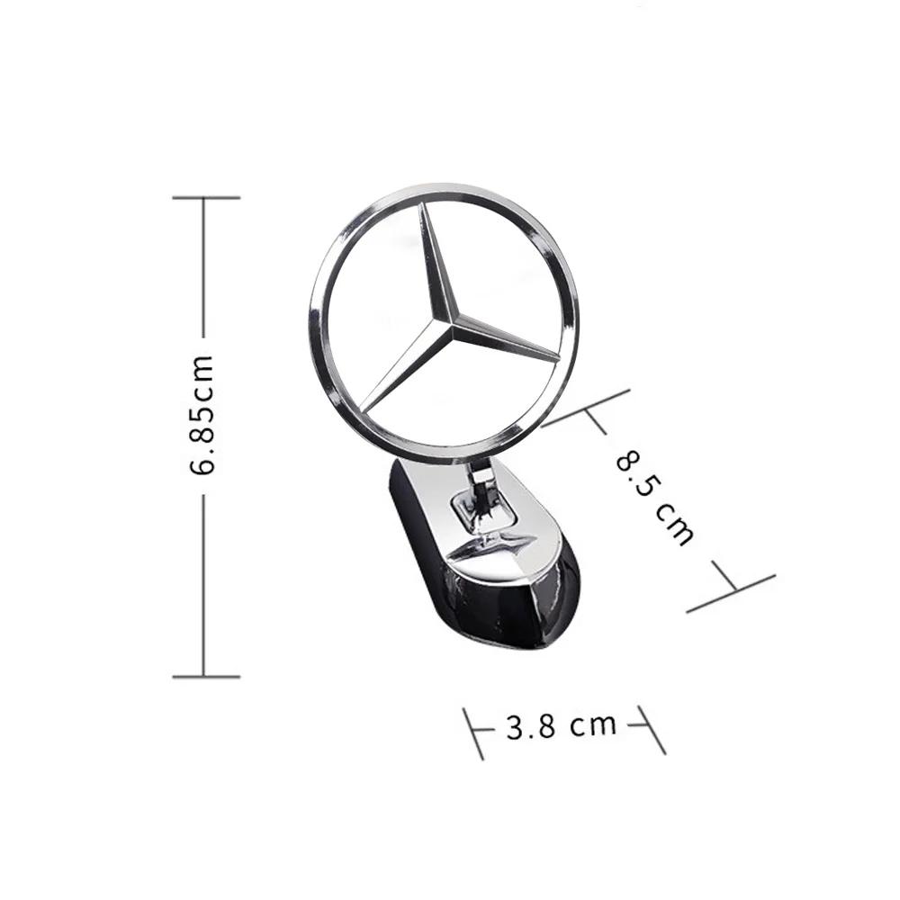 

Car Sticker 3D Car Stickers Chrome Car Star Hood Badge Front Bonnet Emblem Logo for Mercedes Benz C200 E300 E260 S450 S350 Auto