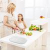 Household Fridge Organizer Tray Non-Skid Turntable Rack Saving Space Clear 360 Degree Rotatable for Cabinet Closet Vanity Makeup