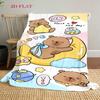 Capybara Companions Blanket Suitable for All Seasons Soft and Comfortable Digital Printing Sheet Nap Blanket