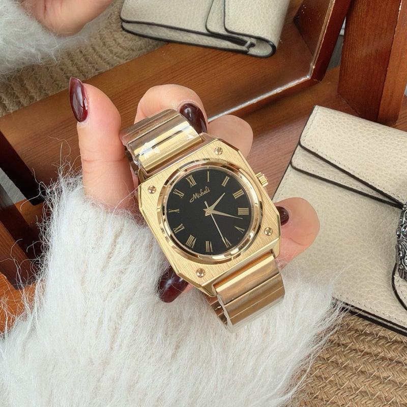 Square Large Dial Steel Belt Watch Simplicity Sense Versatile Fashion Business Exquisite Quality Watch