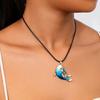 Rhinestones Dolphin Pendant Necklace for Women Adjustable Length Neckchain Choker Lightweight Comfortable Accessory