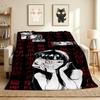 Manga Horror Flannel Blanket Throw Blanket Soft Warm Sofa Bed Camping Car Home Decor Unique Christmas Gift C9301119