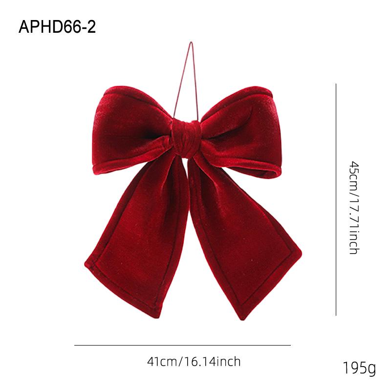 Velvet Red Bow Ornaments for Christmas, Weddings, Chinese New Year, and Grand Openings.