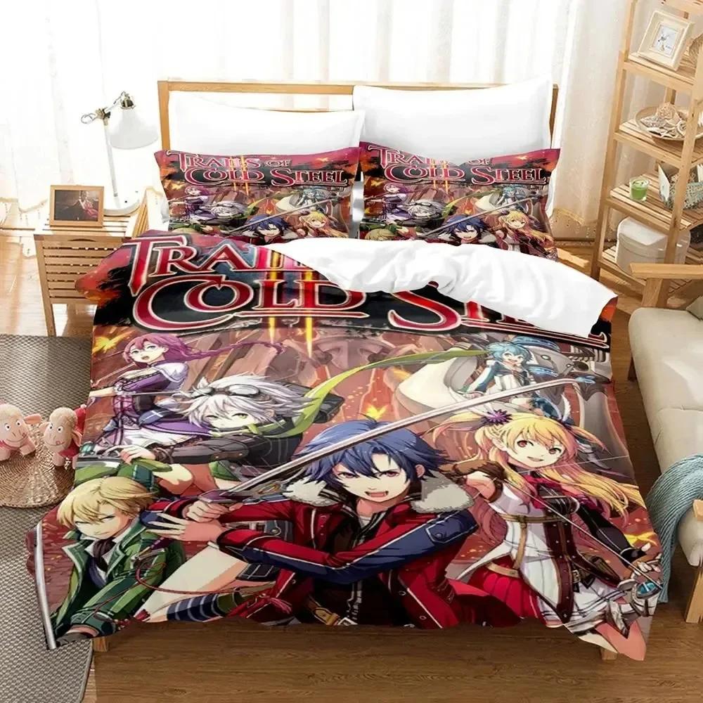 3D Print Anime Legend Of Heroes Comfortable Duvet Quilt Cover Pillowcase Bedding Set Children Bedroom Decoration Home Textile