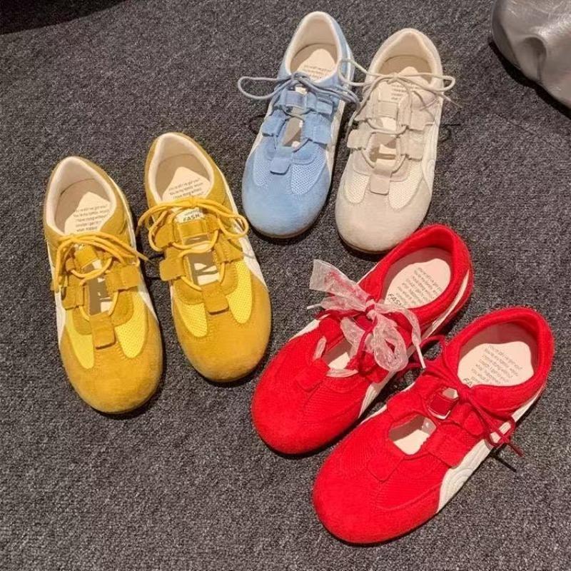 Summer new breathable mesh casual retro low-top wear-resistant board shoes dopamine women