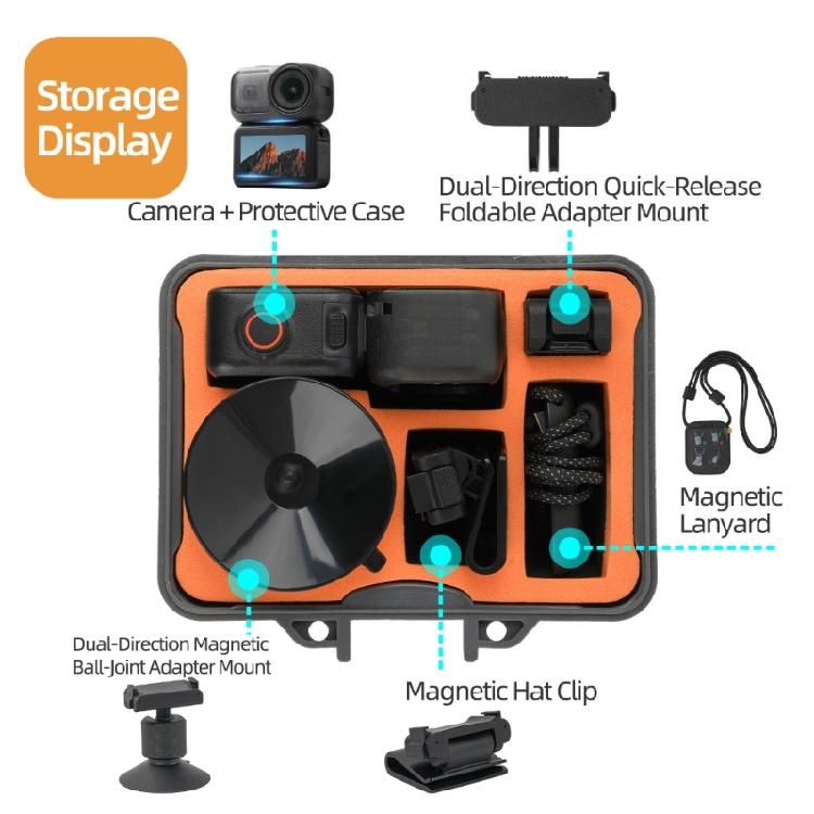 Crush Resistant Waterproof Camera Equipment Storage Case Lightweight Travel Friendly Shell With Sponge Padding Protectiv