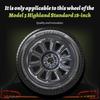 DRJQG1 4PCS for 2026 Model 3 Standard 18 inch Wheel Cover cobweb Style Hub Cover Cap Replacement Accessories Hubcaps Design for Tesla