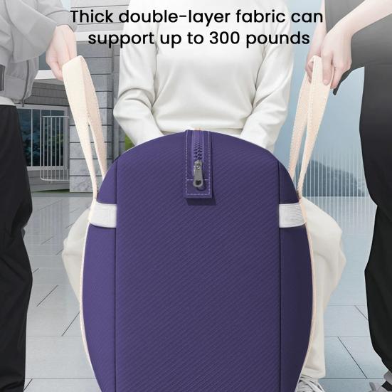 Quilt Storage Bag with Sturdy Zipper Reinforced Handles Waterproof Tear-Resistant Fabric Quilt Storage Organizer