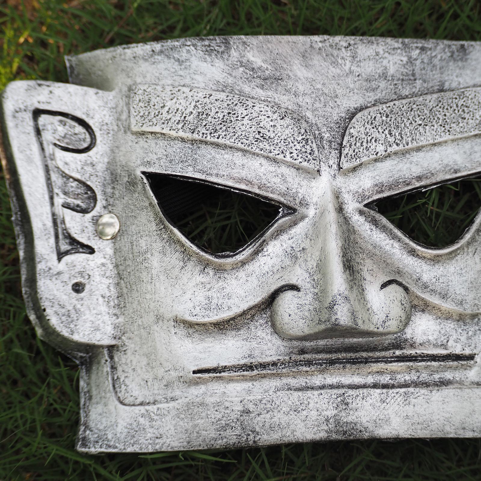 3D Sanxingdui Sheep Mask for Halloween, Mardi Gras, Carnival One Size