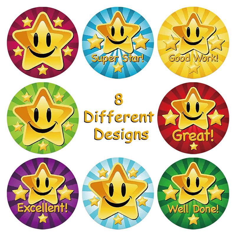 500Pcs Children Reward Stickers School Supplies Star Adhesive Seal Labels