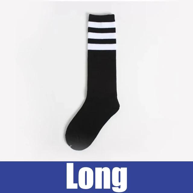 Neue Herren/Damen 3 Drei Streifen Baumwollsocken Retro Old School Hiphop Skate Lang Kurz Meias Harajuku Weiß Schwarz Winter Cool