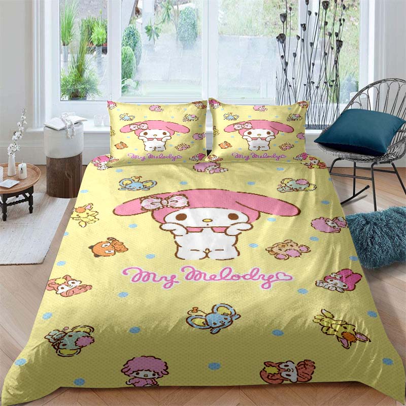 Cartoon My Melody Soft and Comfortable Duvet Cover, Children's Bedding Set Gift, Extra Large Size, Multiple Sizes Available.